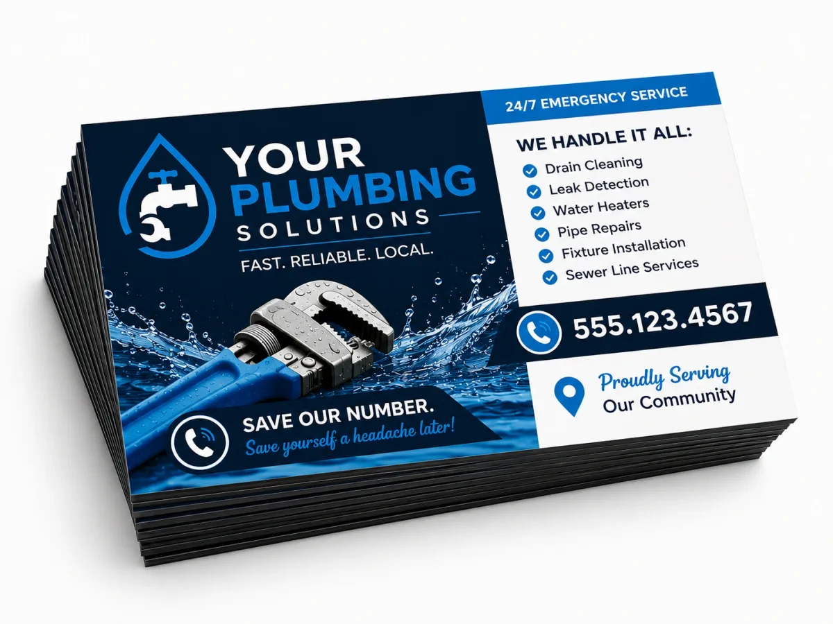 Quick-ship business card magnets