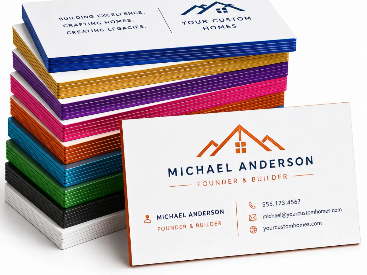 Painted Edge Business Cards
